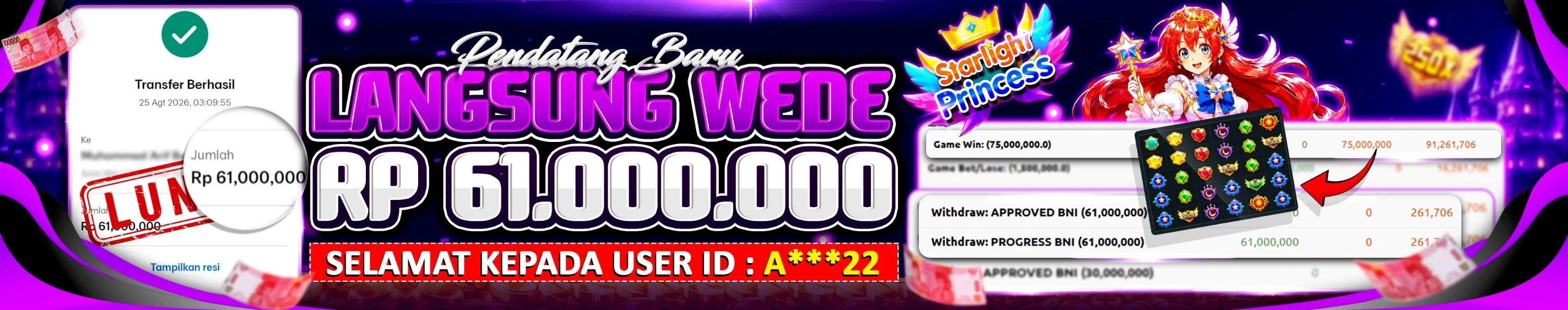 WEDE BERAPAPUN PASTI BAYAR